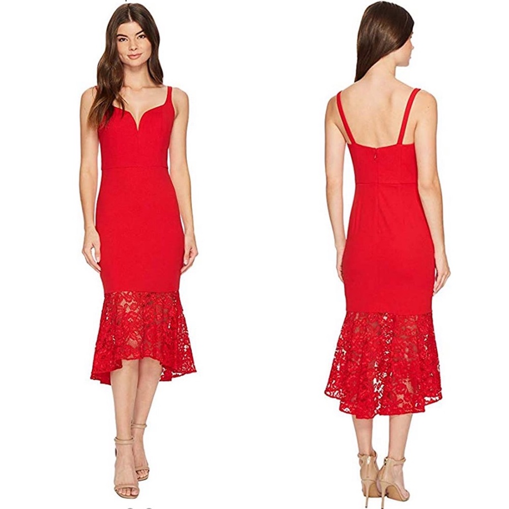 Aidan Mattox sleeveless Mermaid Lace cocktail dress - Picture 2 of 6